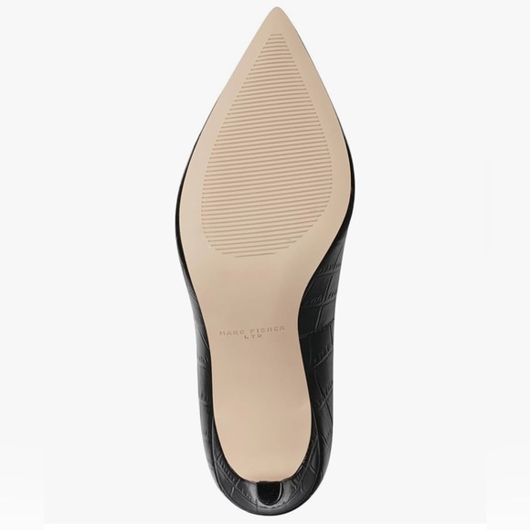 Marc Fisher LTD Genni Croc-Embossed Pointed-Toe Pumps new in box size 6.5M - Picture 4 of 11